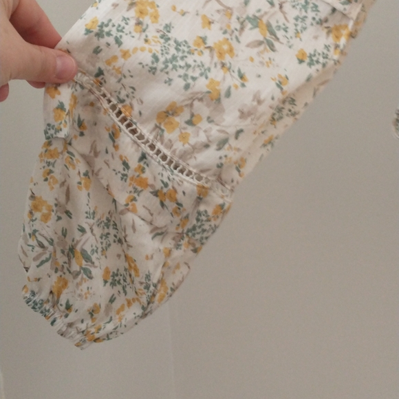 Bishop + Young Anthropologie floral bohemian boho blouse top XS - Picture 6 of 12